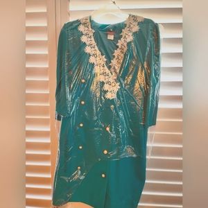 Women's Plus Size Dress, Teal, 22W